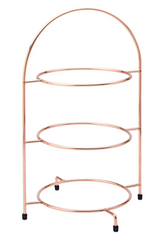 Kupfertellerständer – 3-stufig, 43 cm